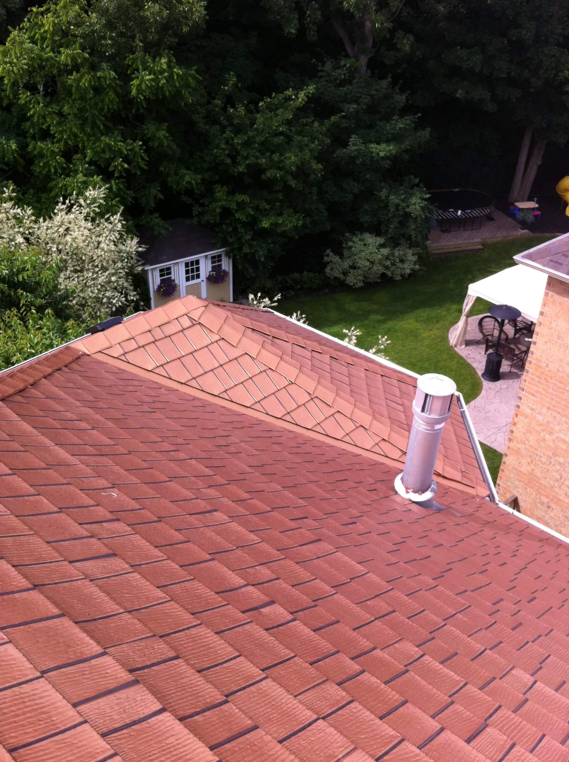 Plastic and Copper Roofing Project